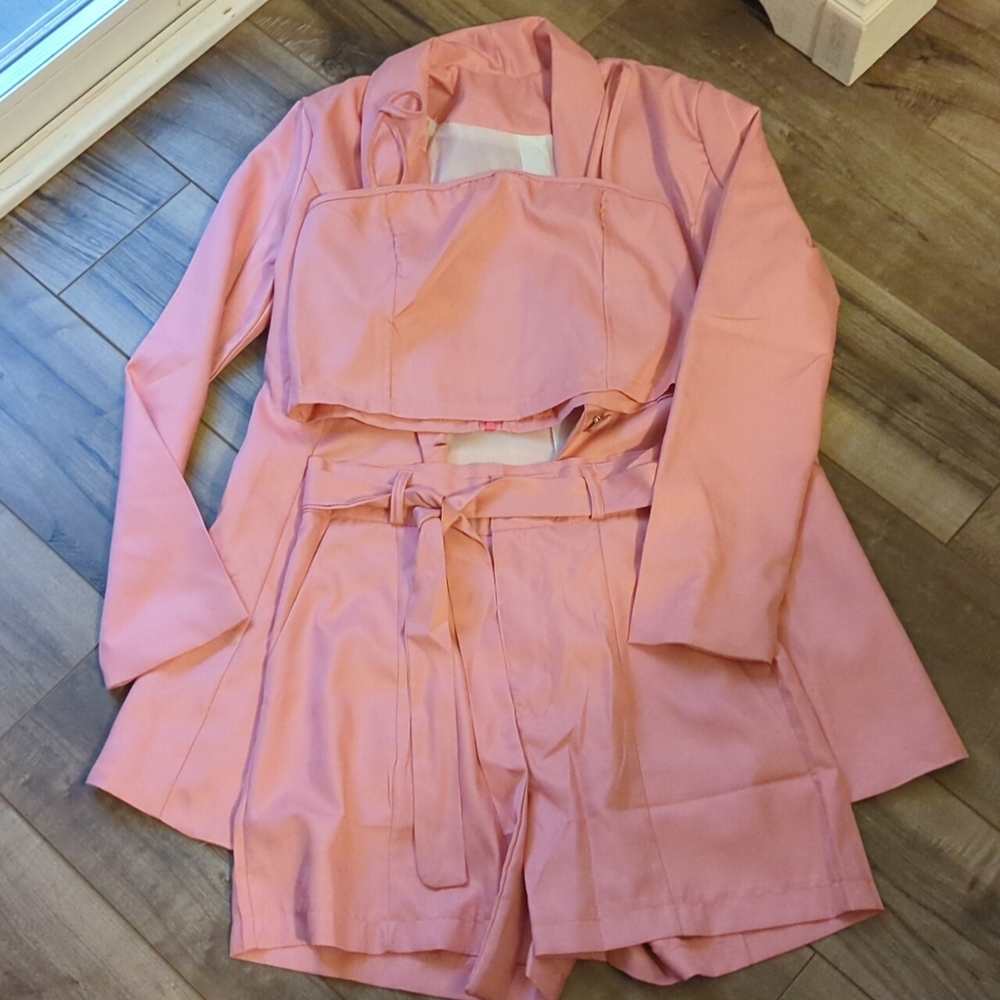 Pink Blazer Set
